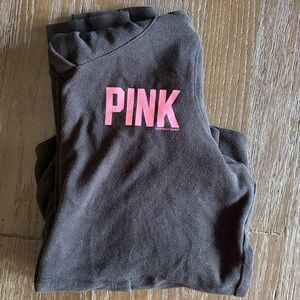 Victoria's Secret PINK collection Black Light weight Hoodie with PINK Logo